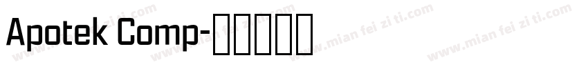 Apotek Comp字体转换